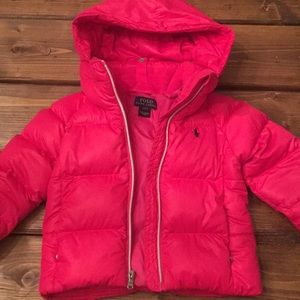 Hot Pink Polo Puffer